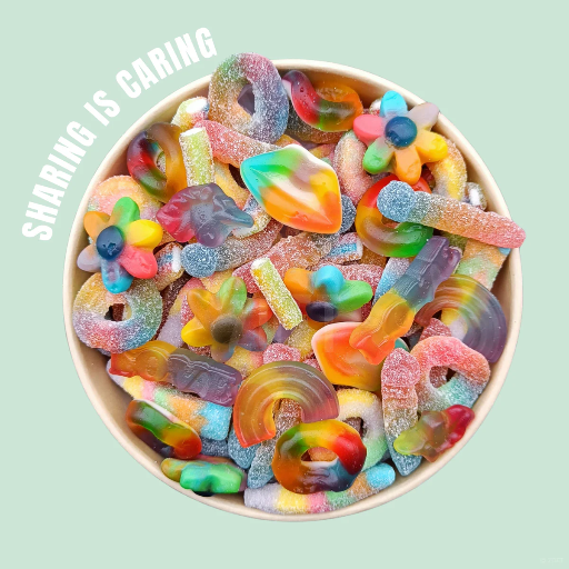 Sharingbox regenboog snoep